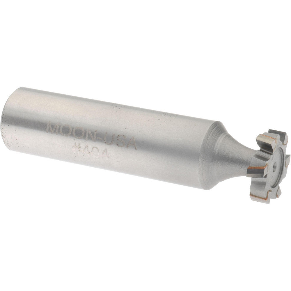 Made in USA Milling Cutters STC404 Woodruff Keyseat Cutter 0.5" Cut Dia, 0.125" Cut Width, 1/2" Shank Dia, Staggered Tooth
