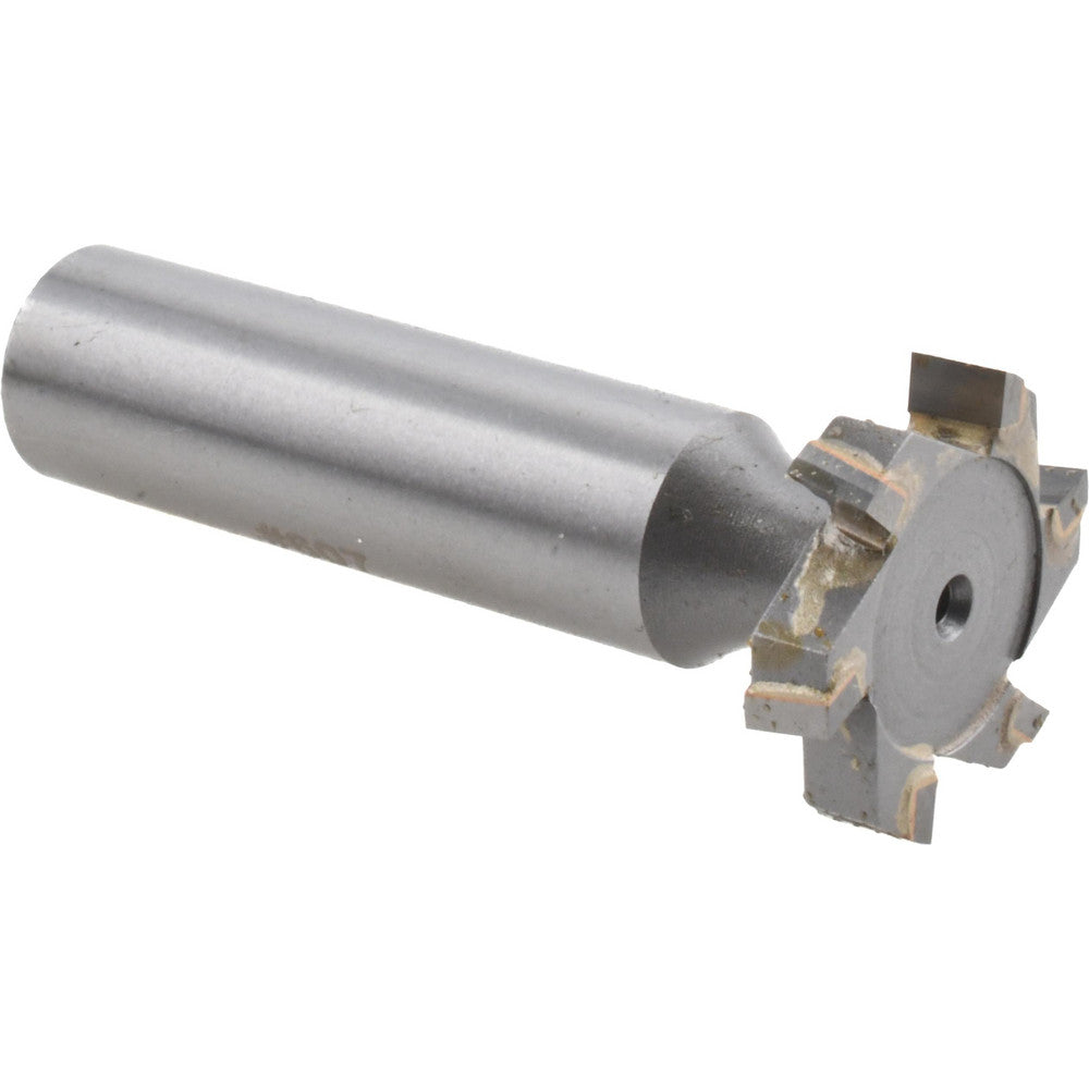 Made in USA Milling Cutters STC607 Woodruff Keyseat Cutter 0.875" Cut Dia, 0.1875" Cut Width, 1/2" Shank Dia, Staggered Tooth
