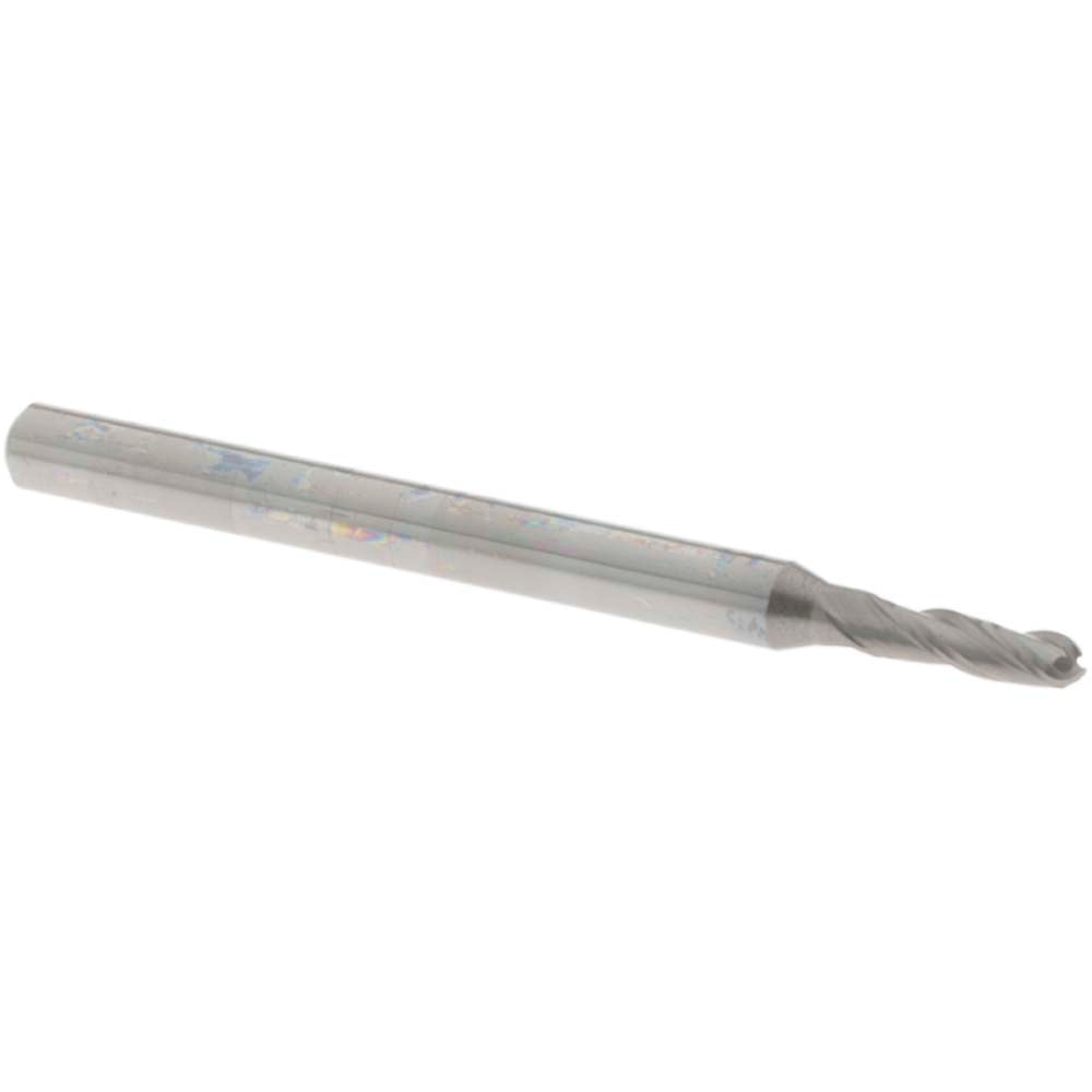 OSG 403-0787-BN Ball End Mill 0.0787" Dia, 0.2756" LOC, 3 Flute, Solid Carbide