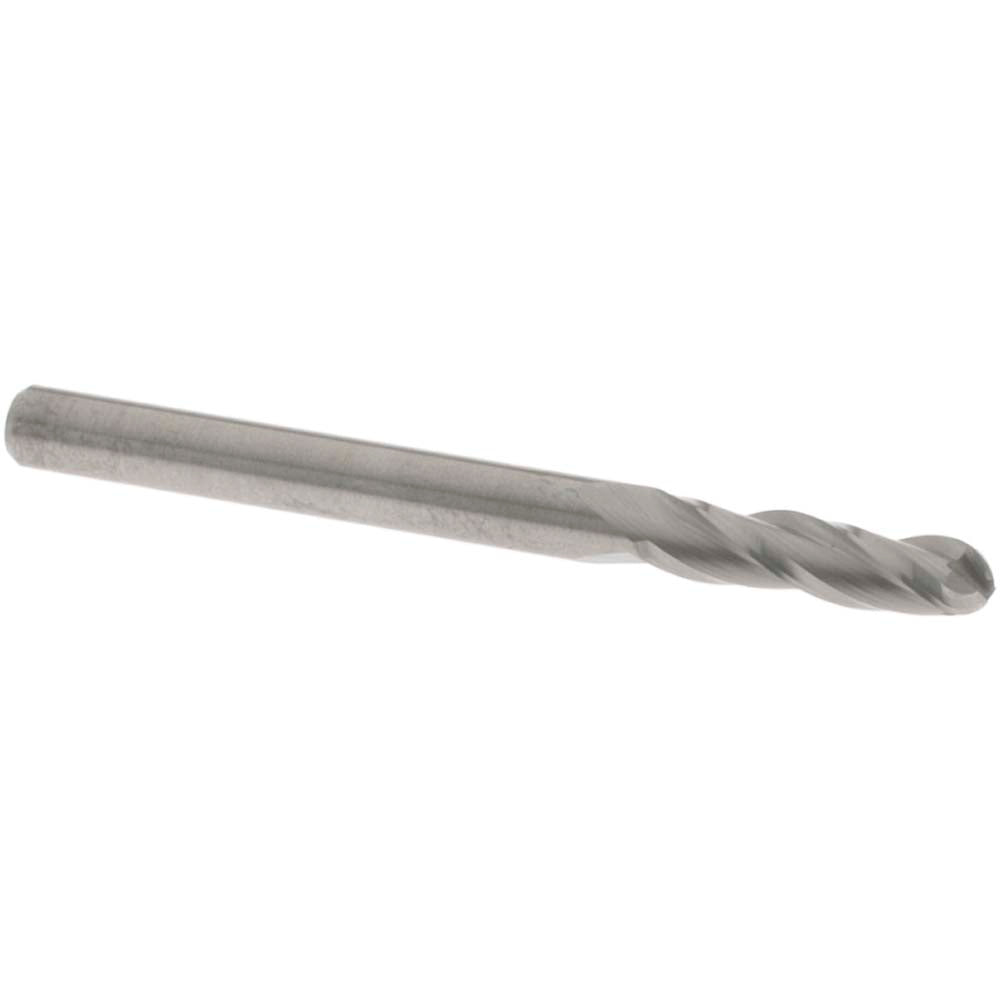 OSG 403-1250-BN Ball End Mill 0.125" Dia, 0.5" LOC, 3 Flute, Solid Carbide