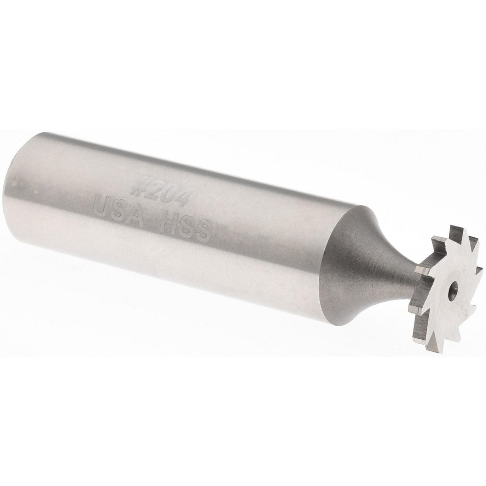 Moon Cutters Co. KY350 Woodruff Keyseat Cutter 0.5" Cut Dia, 0.0625" Cut Width, 1/2" Shank Dia, Straight Tooth