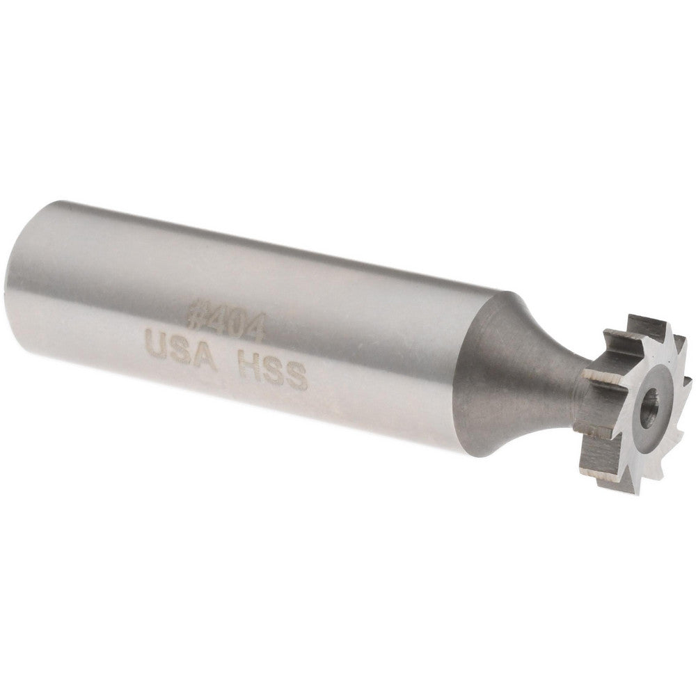 Moon Cutters Co. KY425 Woodruff Keyseat Cutter 0.5" Cut Dia, 0.125" Cut Width, 1/2" Shank Dia, Straight Tooth