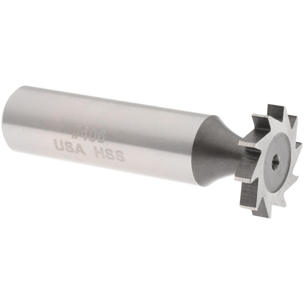 MOON CUTTERS CO. KY475 Woodruff Keyseat Cutter 0.75" Cut Dia, 0.125" Cut Width, 1/2" Shank Dia, Straight Tooth