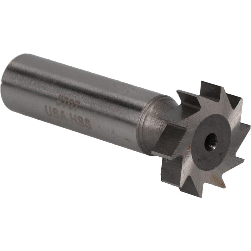 MOON CUTTERS CO. KY700 Woodruff Keyseat Cutter 0.875" Cut Dia, 0.2188" Cut Width, 1/2" Shank Dia, Straight Tooth
