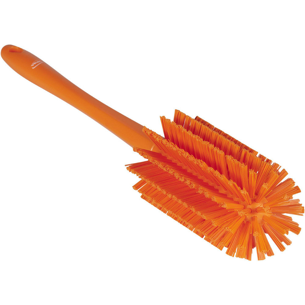 Vikan 5382807 Pipe Brush w/handle, one piece, 3.1", Medium, Orange