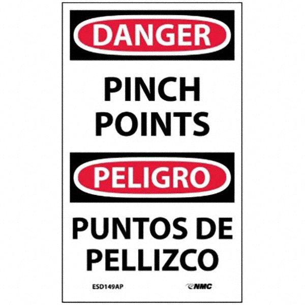 AccuformNMC ESD149AP Accident Prevention Label 5" High