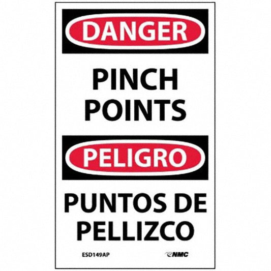 AccuformNMC ESD149AP Accident Prevention Label 5" High