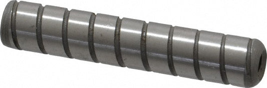 Jergens 31821 Spiral Groove Dowel Pin 3/8 x 2", Alloy Steel