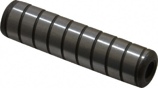 Jergens 31833 Spiral Groove Dowel Pin 1/2 x 2", Alloy Steel