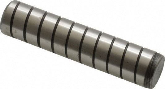 Jergens 31834 1/2" Pin Diam, 2-1/4" Pin Length, 1/4-20 Thread, Spiral Groove Dowel Pin