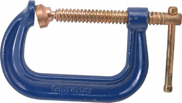 Gibraltar CCM00396-2 Regular-Duty 4" Max Opening, 3-1/4" Throat Depth, Forged Steel Standard C-Clamp
