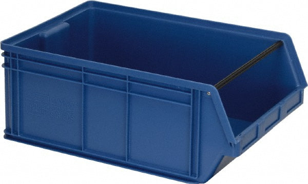 Quantum Storage QMS743BL Plastic Hopper Stacking Bin Blue