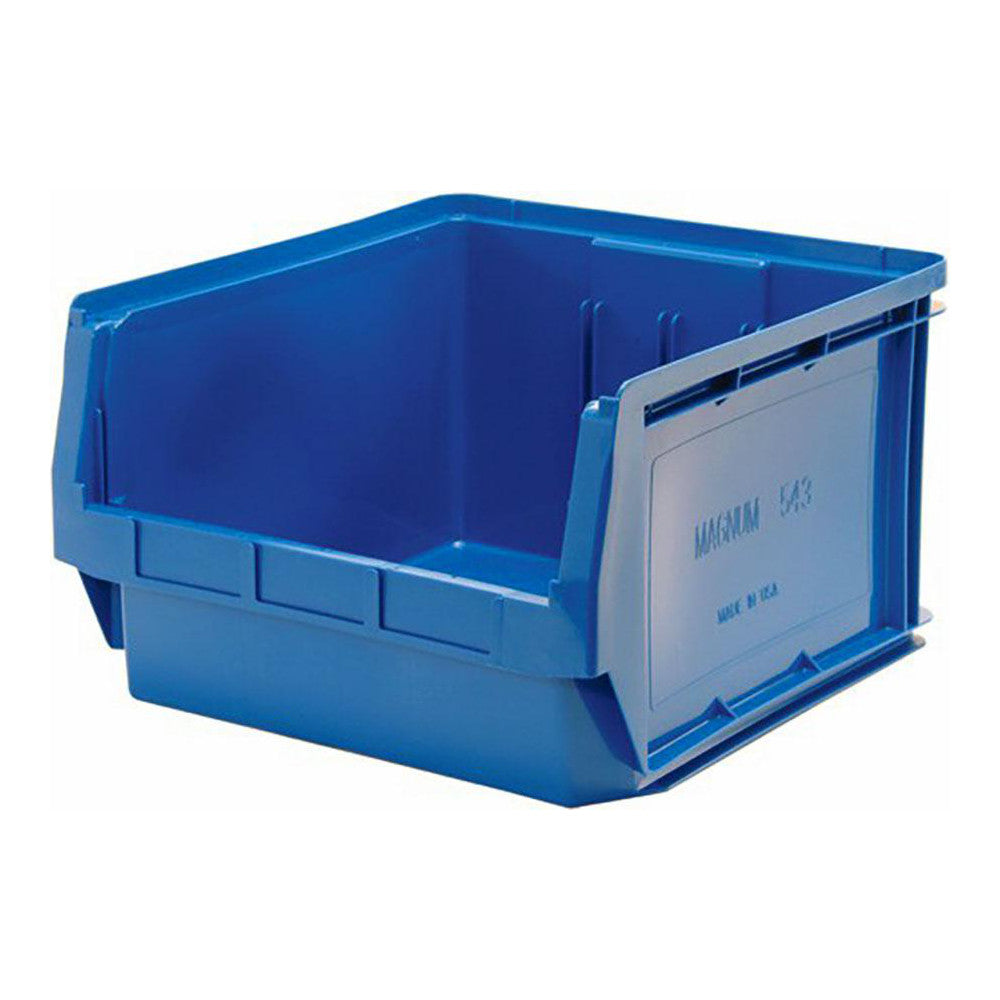 Quantum Storage QMS543BL Plastic Hopper Stacking Bin Blue
