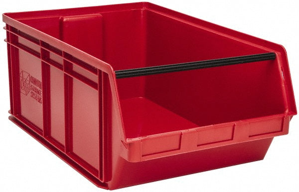 Quantum Storage QMS743RD Plastic Hopper Stacking Bin Red