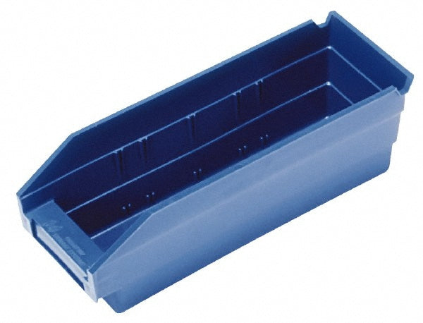 Quantum Storage QSB101BLCS Plastic Hopper Shelf Bin Blue