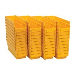 Quantum Storage QSB101YLCS Plastic Hopper Shelf Bin Yellow