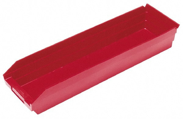Quantum Storage QSB104RDCS Plastic Hopper Shelf Bin Red