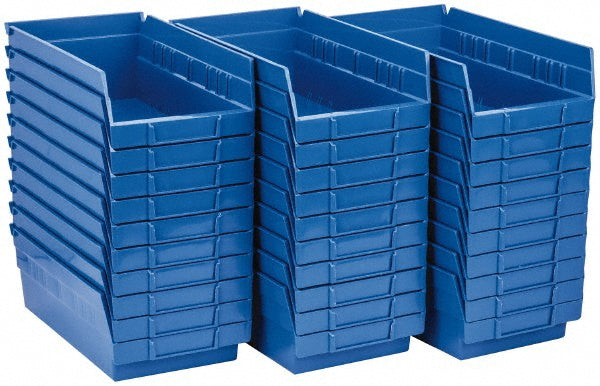 Quantum Storage QSB102BLCS Plastic Hopper Shelf Bin Blue