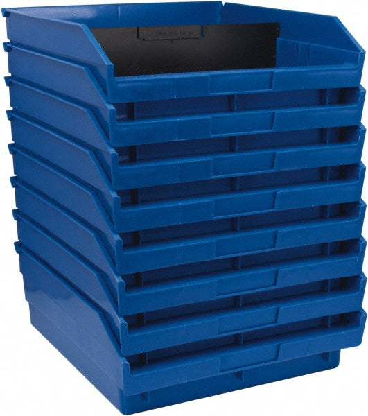Quantum Storage QSB109BLCS Plastic Hopper Shelf Bin Blue
