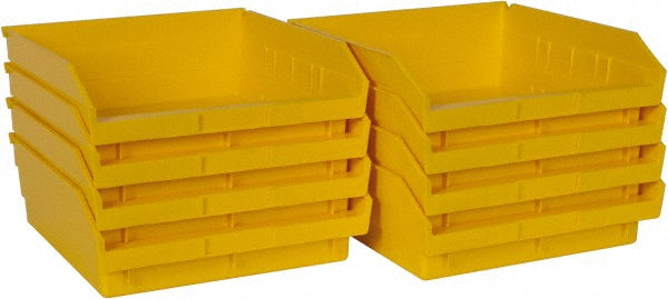 Quantum Storage QSB109YLCS Plastic Hopper Shelf Bin Yellow