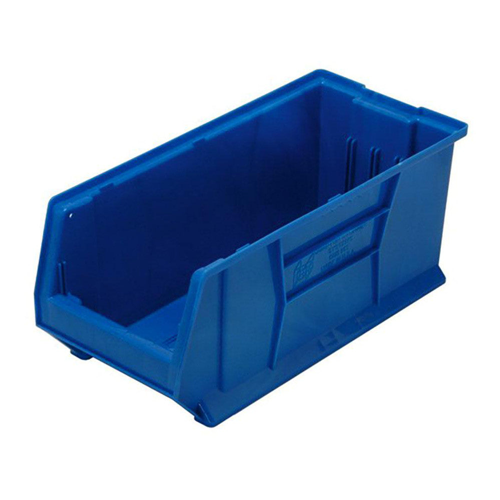 Quantum Storage QUS953BLCS Plastic Hopper Stacking Bin Blue