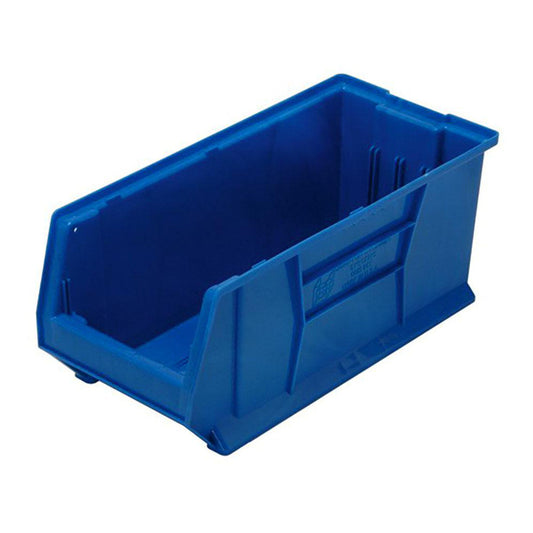 Quantum Storage QUS953BLCS Plastic Hopper Stacking Bin Blue