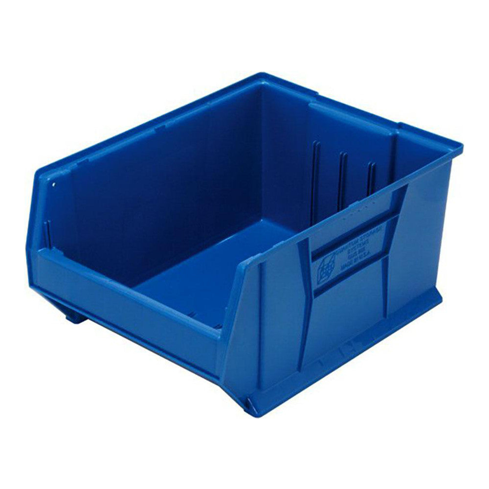 Quantum Storage QUS955BL Plastic Hopper Stacking Bin Blue