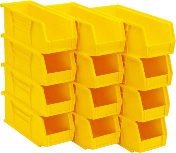 Quantum Storage QUS224YLCS Plastic Hopper Stacking Bin Yellow