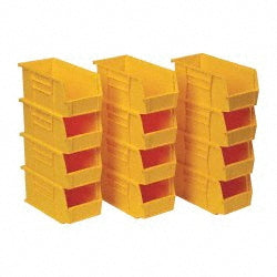 Quantum Storage QUS230YLCS Plastic Hopper Stacking Bin Yellow