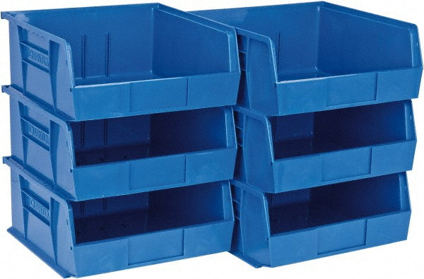 Quantum Storage QUS235BLCS Plastic Hopper Stacking Bin Blue
