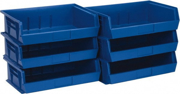 Quantum Storage QUS245BLCS Plastic Hopper Stacking Bin Blue