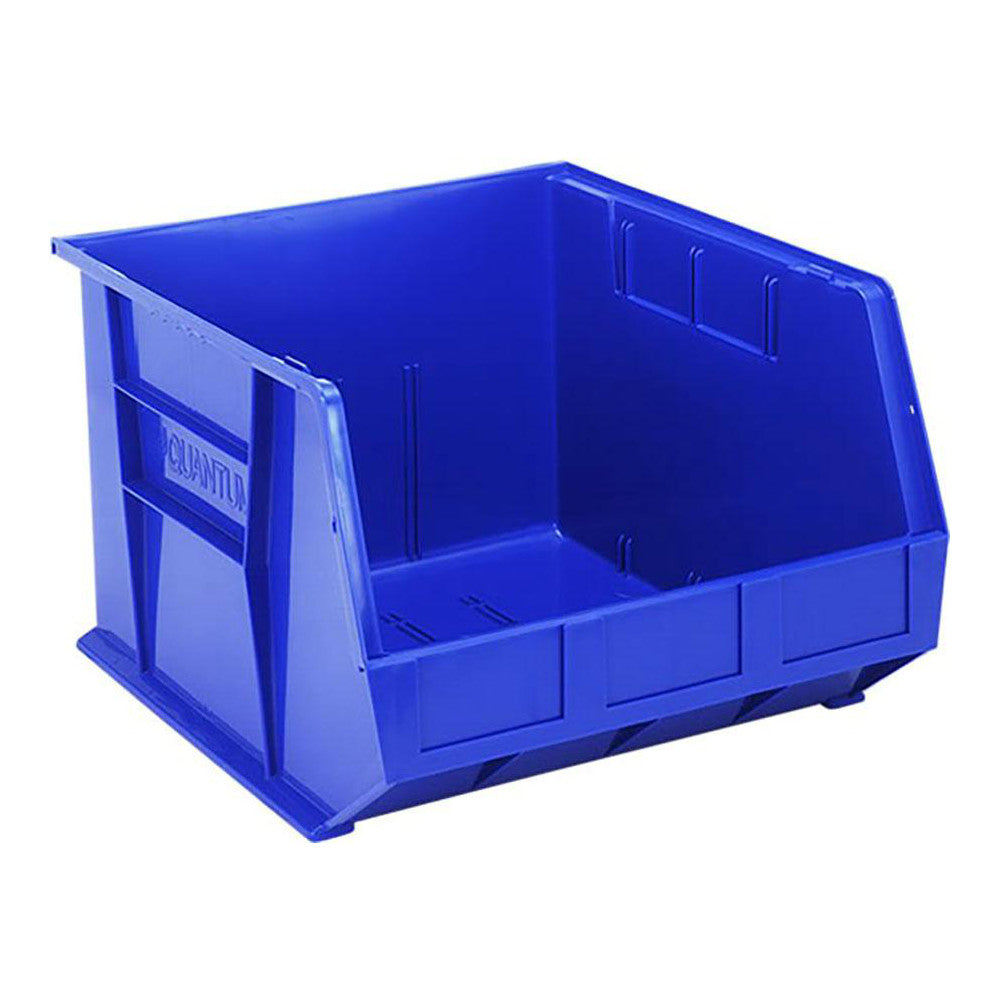 Quantum Storage QUS270BLCS Plastic Hopper Stacking Bin Blue