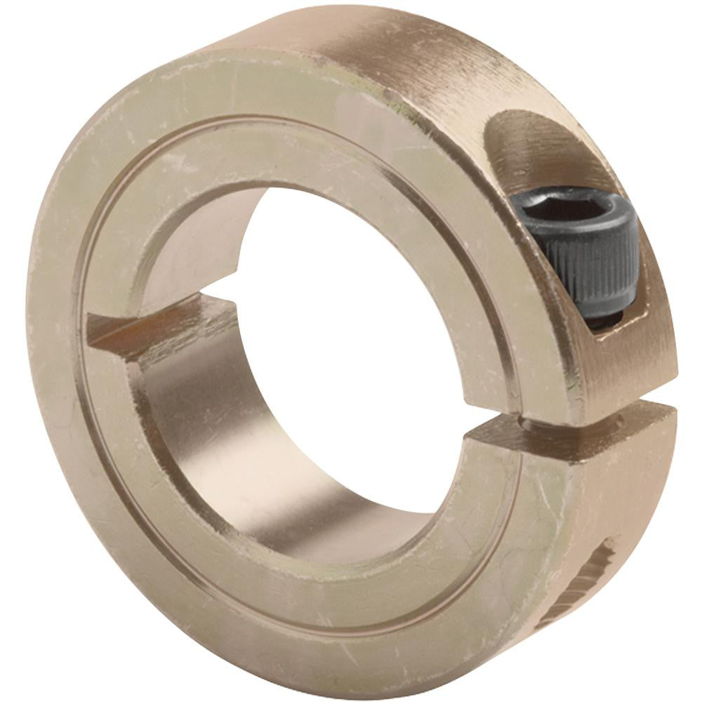 Climax Metal Products CR1C-050 Shaft Collar One Piece Split Shaft, 0.5" Bore Dia, 1-1/8" OD, Steel