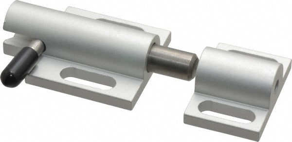 80/20 Inc. 2107 Deadbolt with Side Door Latch 2" OAL, 1-1/2" OAW, 0.812" OAH, Aluminum (Body) & Stainless Steel (Bolt, Spring & Handle), Anodized Finish
