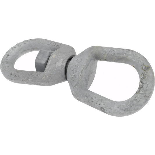 Gibraltar 21525 1 5, 200 Lbs. Load Limit, 7-7/8 Inches Long x 5/8 Inch Diameter Oval Eye Swivel