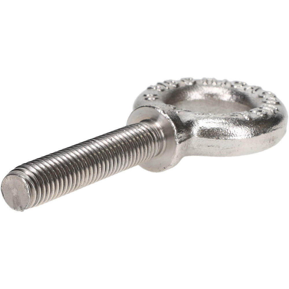 Gibraltar 13150 6 Fixed Lifting Eye Bolt With Shoulder, 1,400 lb Capacity, 3/8-16 Thread, Grade 316 Stainless Steel