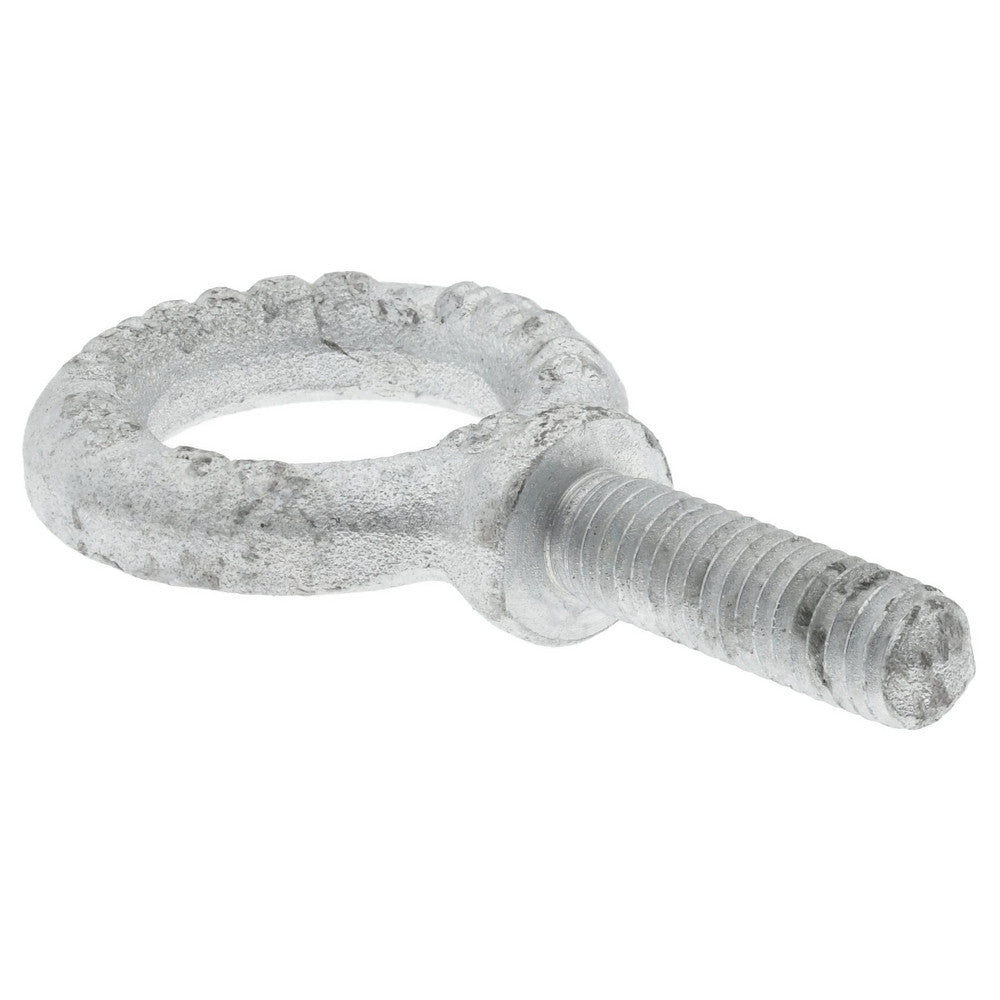 Gibraltar 26161 6 Fixed Lifting Eye Bolt With Shoulder, 1,400 lb Capacity, 3/8-16 Thread, Grade C-1035 Forged Steel