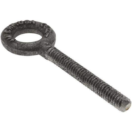 Gibraltar 11608 4 Fixed Lifting Eye Bolt Without Shoulder, 500 lb Capacity, 1/4-20 Thread, Grade C-1035 Forged Steel