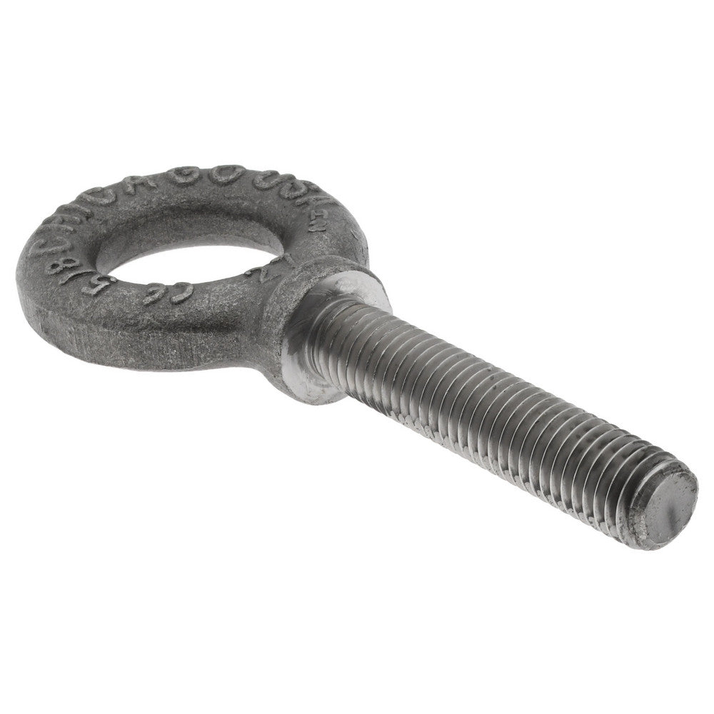 Gibraltar 12931 2 Fixed Lifting Eye Bolt With Shoulder, 4,000 lb Capacity, 5/8-11 Thread, Grade C-1035 Forged Steel