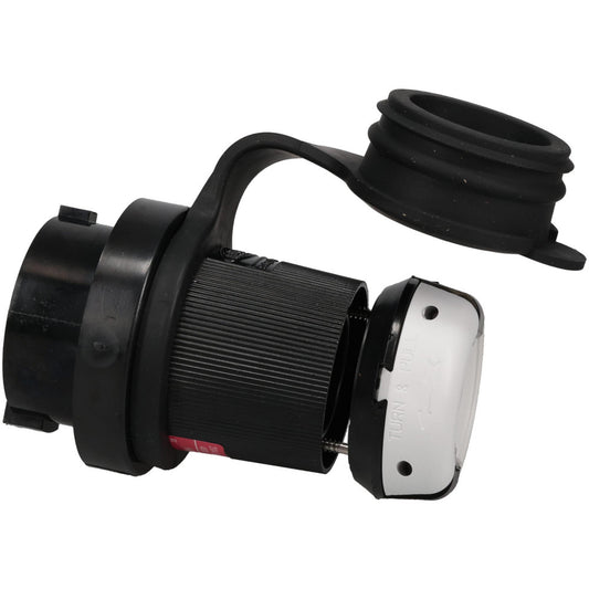 Hubbell Wiring Device-Kellems HBL2431SW Locking Inlet Plug, Industrial, L16-20P, 480V, Black & White