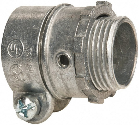 Thomas & Betts XC272 Conduit Connector For FMC, Die Cast Zinc, 3/4" Trade Size