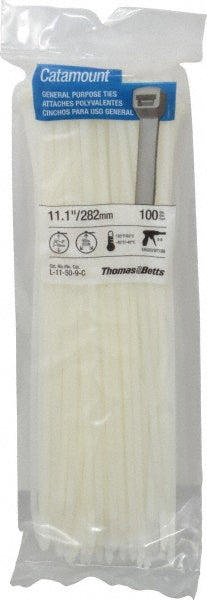 Thomas & Betts L-11-50-9-C Cable Tie Duty 11.1" Long, Natural, Nylon, Standard