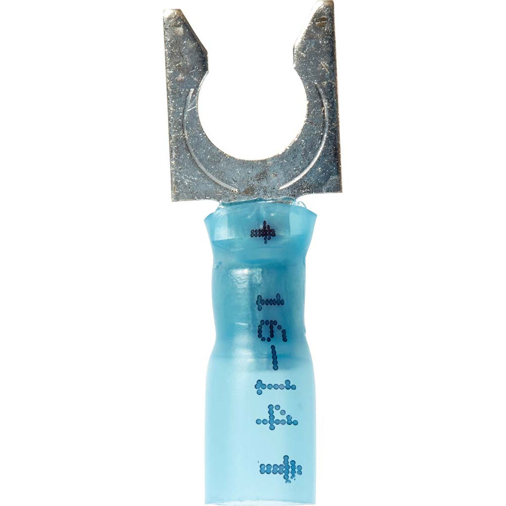 3M 7010304204 Locking Fork Terminal Blue, Partially Insulated, #1/4" Stud, Crimp