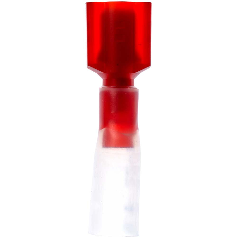 3M 7000133397 Wire Disconnect Male, Red, Nylon Heat Shrink, 22-18 AWG, 1/4" Tab Width