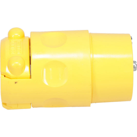 Leviton 515CV Straight Blade Connector Residential, 5-15R, 125VAC, Yellow