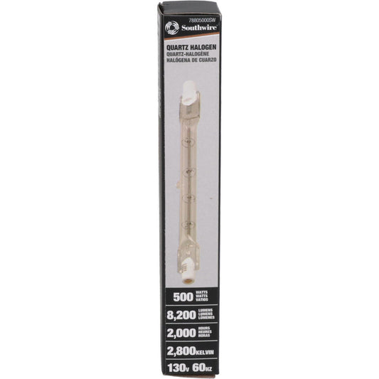 Southwire 78805000SW Halogen Lamp T3, 500 W, Recessed Single Contact Base