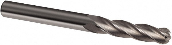 Guhring 9031620063500 Ball End Mill 1/4" Dia, 1-5/8" LOC, 4 Flute, Solid Carbide