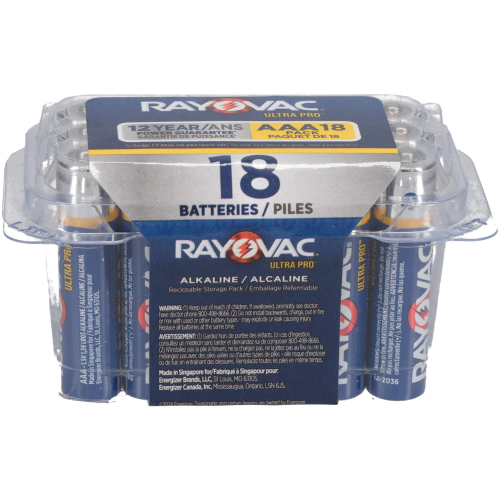 Rayovac ALAAA-18PP Standard Battery Size AAA, Alkaline