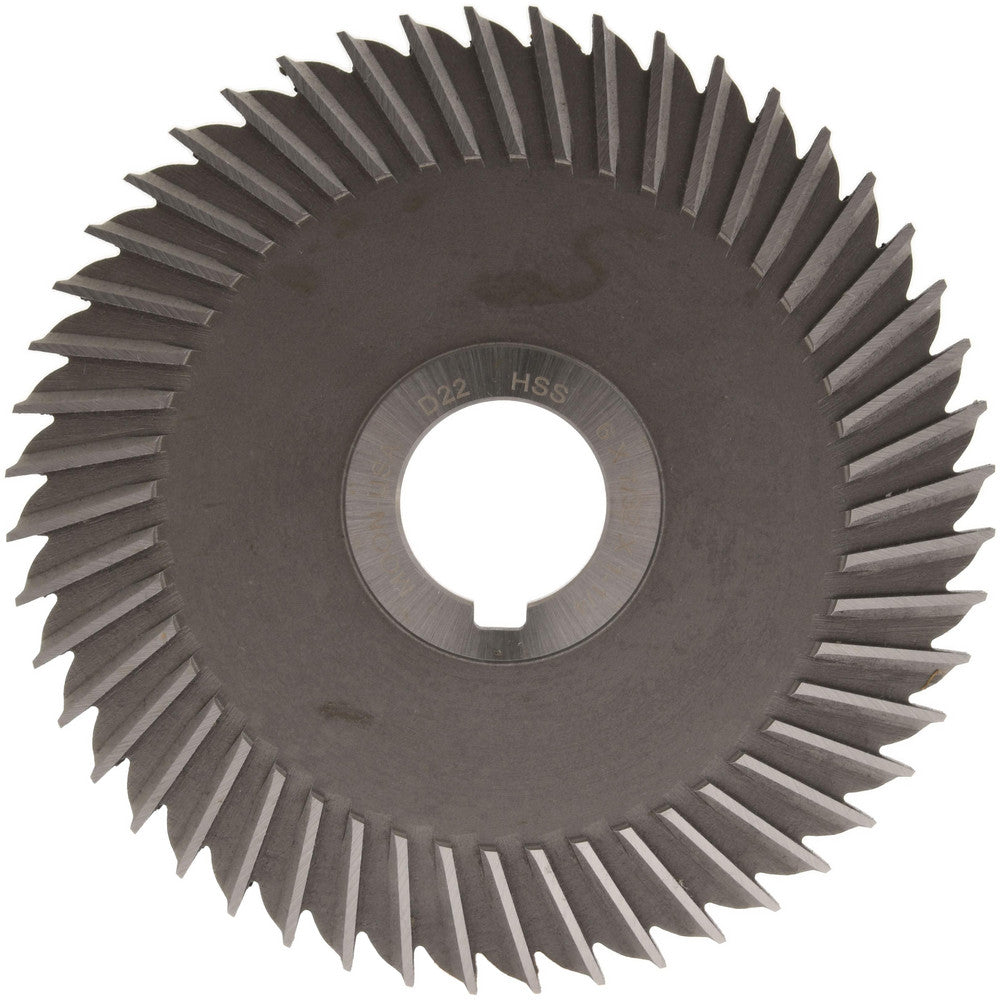 MOON CUTTERS CO. SS6218-1 Side Chip Saw 6" Blade Dia, 7/32" Blade Thickness, 1-1/4" Arbor Hole Dia, 48 Teeth, High Speed Steel