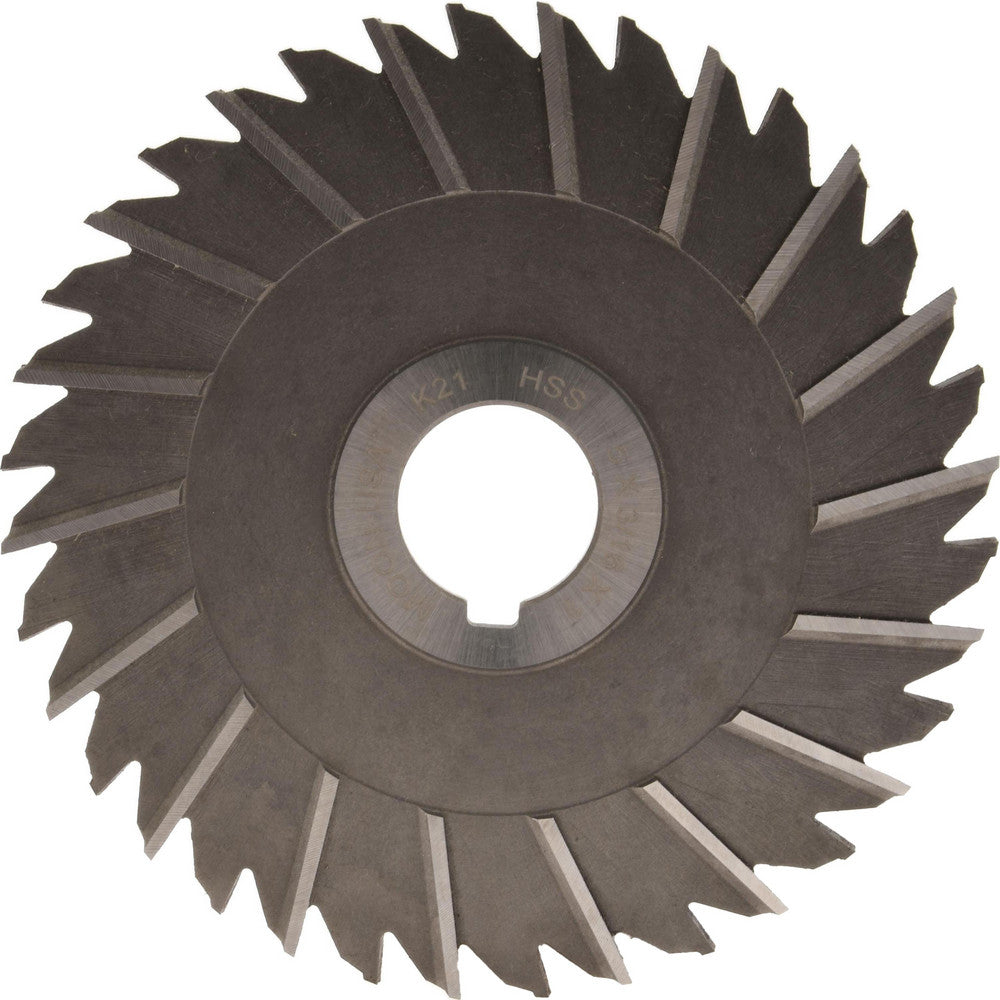 MOON CUTTERS CO. STS5187 Side Chip Saw 5" Blade Dia, 3/16" Blade Thickness, 1" Arbor Hole Dia, 36 Teeth, High Speed Steel